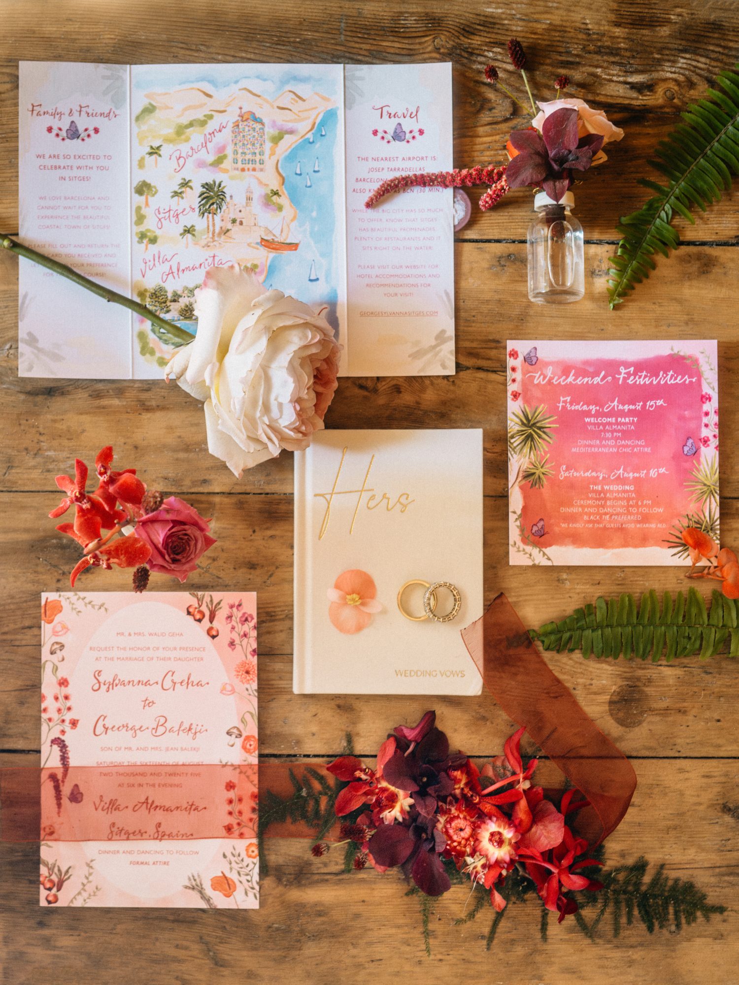 diseño de invitaciones en bodas destino