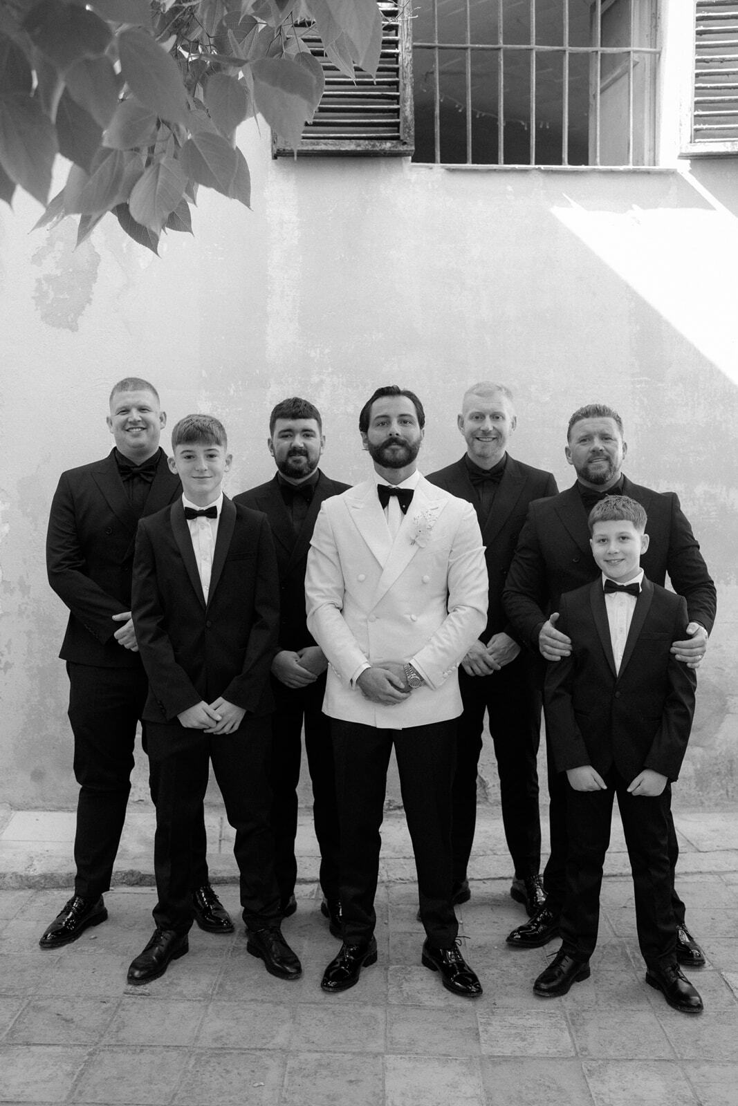 boda en blanco y negro